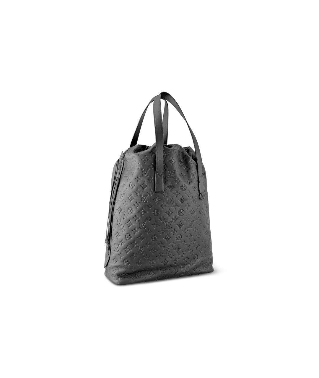 LOUIS VUITTON Черная кожаная сумка на плечо, фото 2