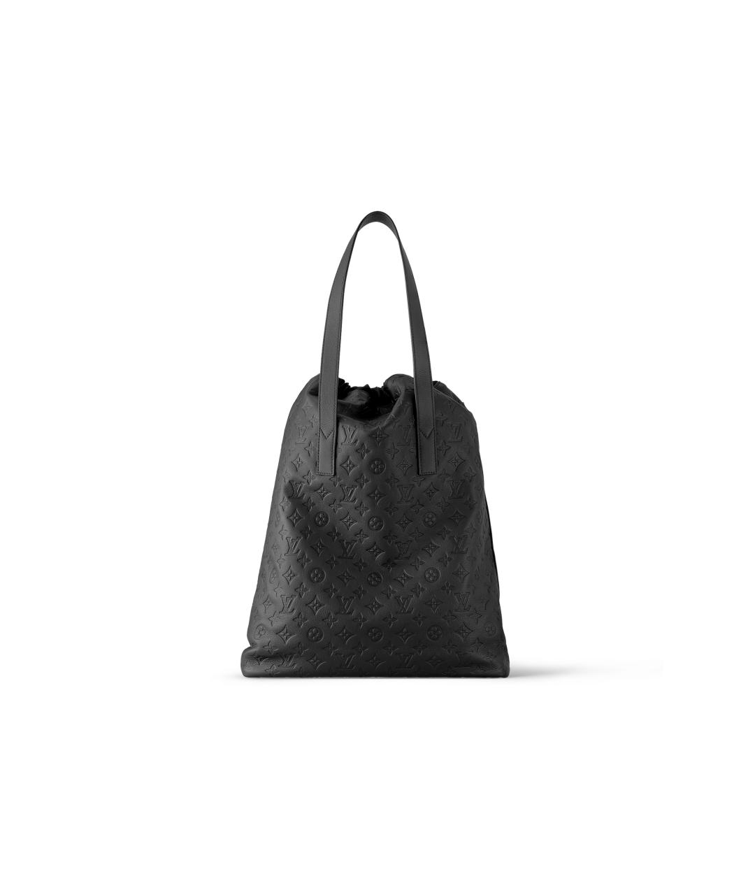 LOUIS VUITTON Черная кожаная сумка на плечо, фото 3