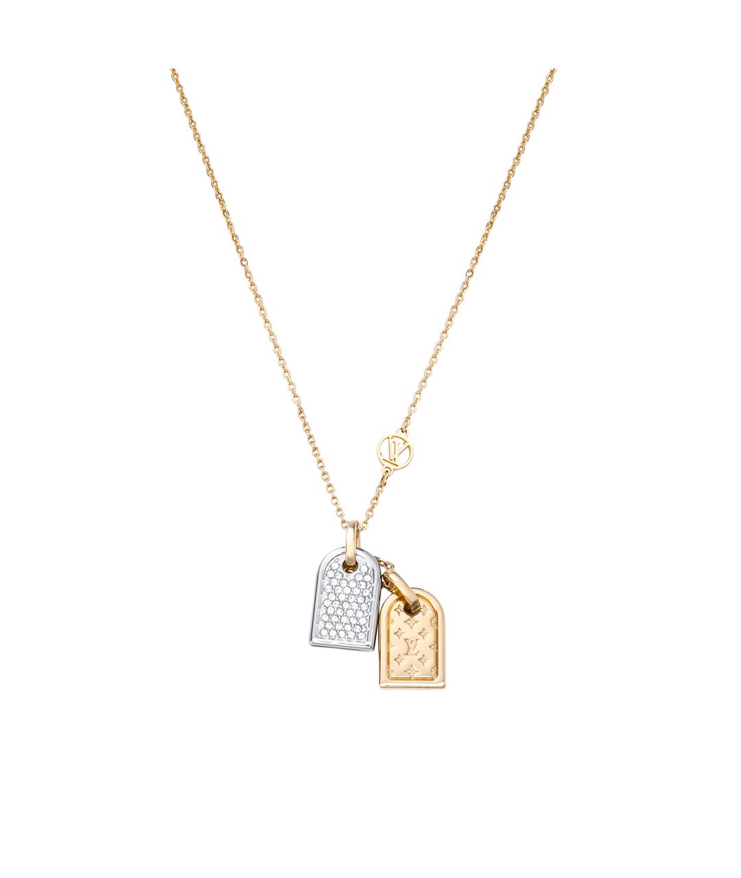 LOUIS VUITTON Золотая металлическая цепочка, фото 2
