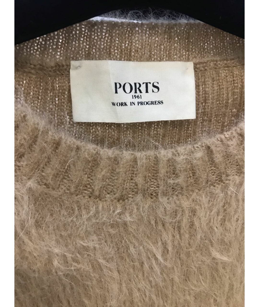 PORTS 1961 Бежевое шерстяное повседневное платье, фото 3