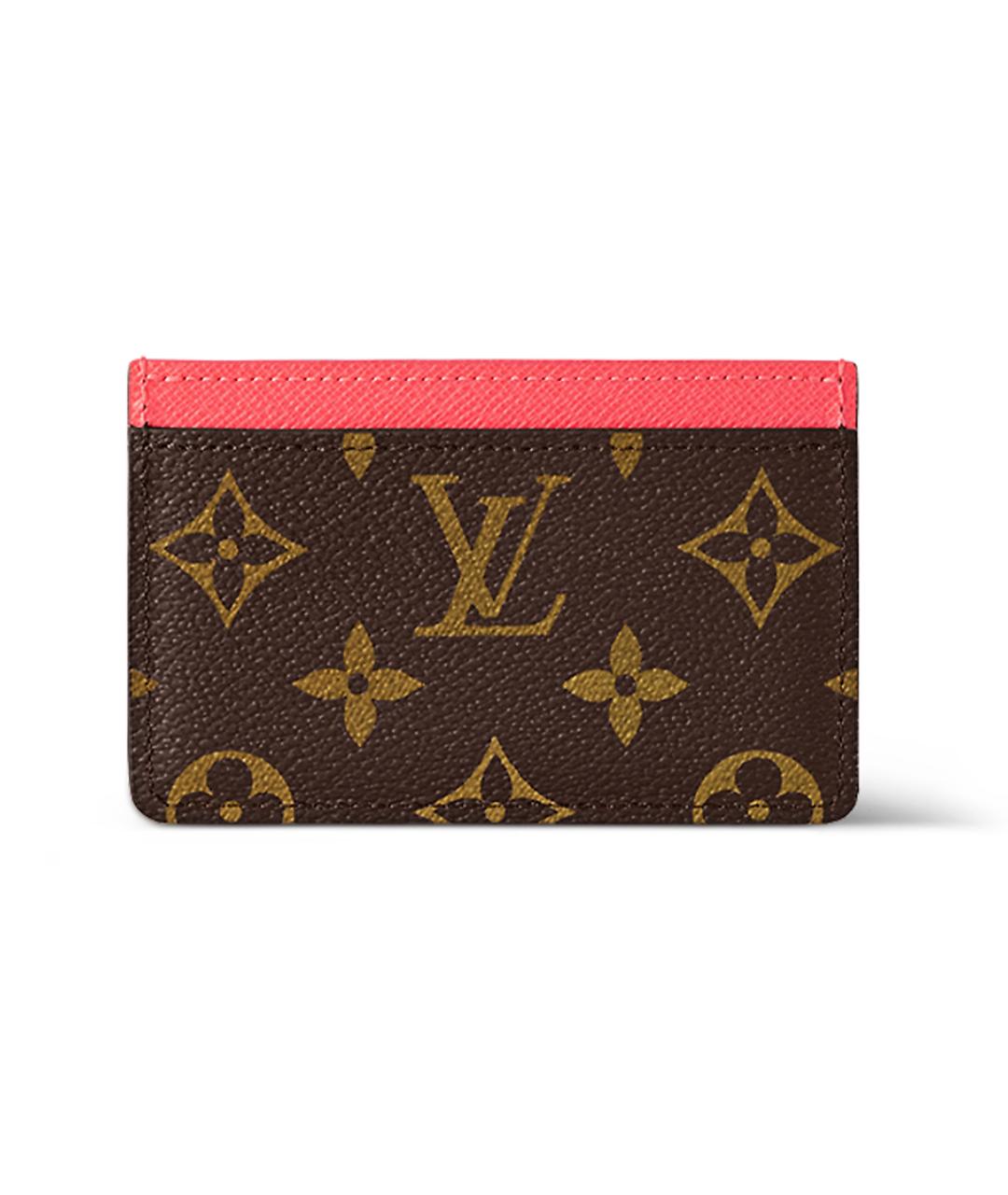 LOUIS VUITTON Коричневый кардхолдер, фото 3