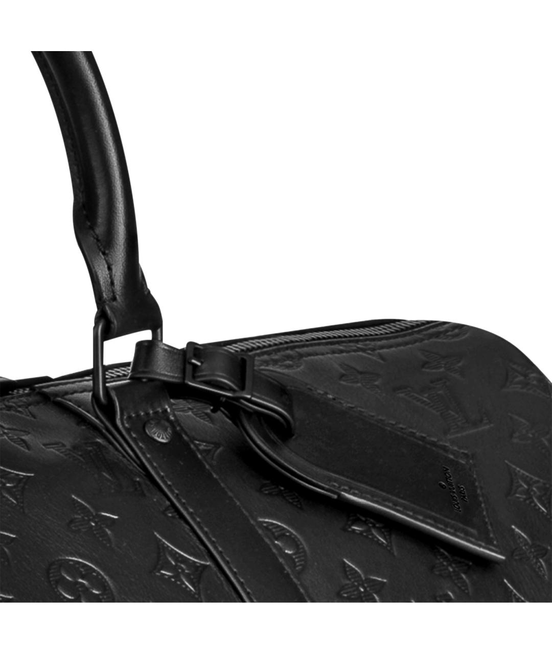 LOUIS VUITTON Черная кожаная сумка на плечо, фото 4