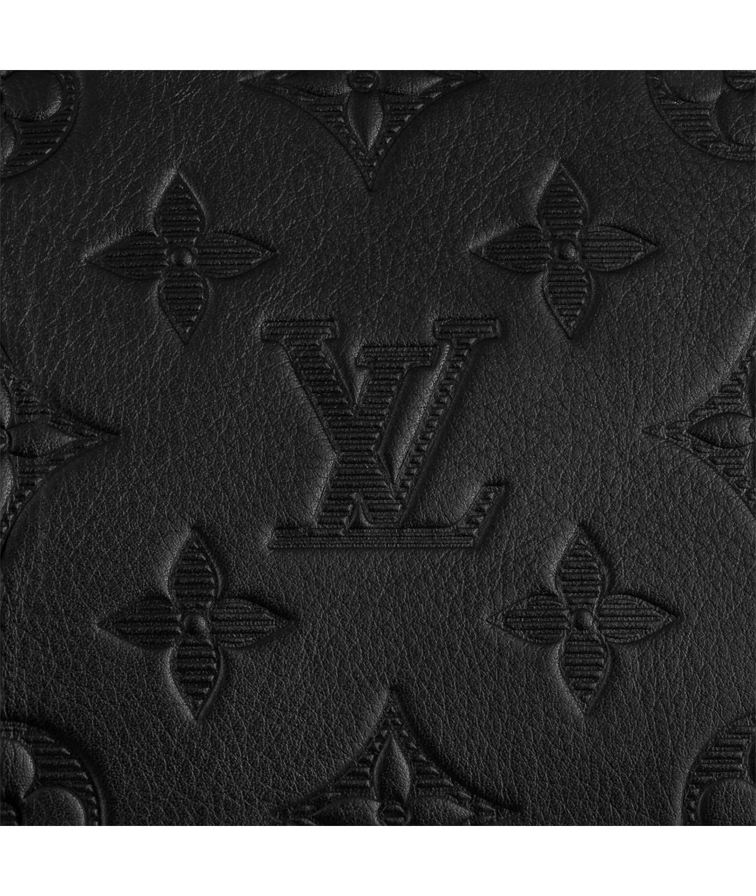 LOUIS VUITTON Черная кожаная сумка на плечо, фото 3