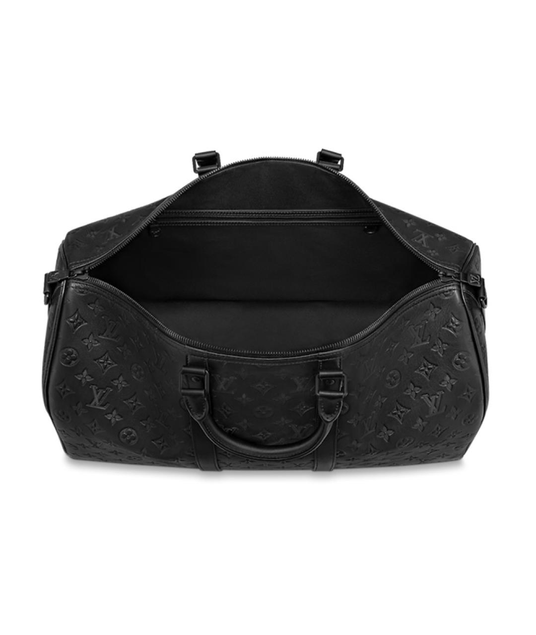 LOUIS VUITTON Черная кожаная сумка на плечо, фото 2