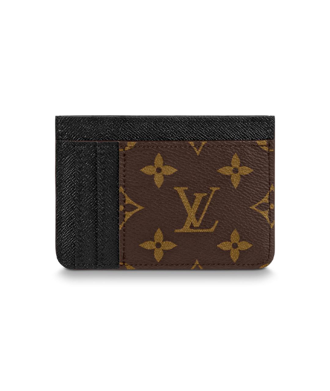LOUIS VUITTON Коричневый кардхолдер, фото 3