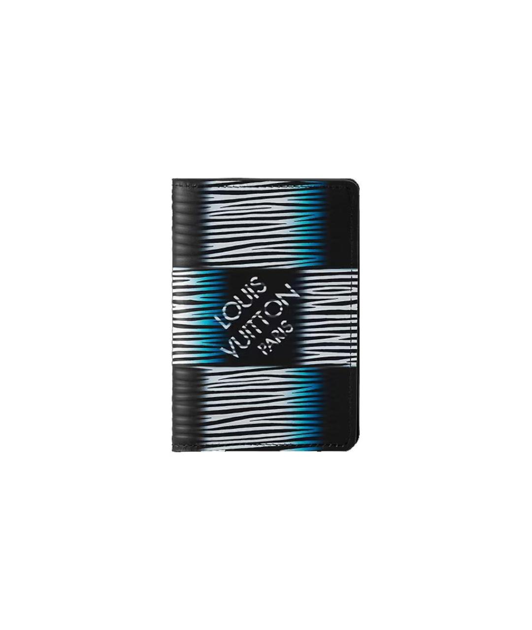 LOUIS VUITTON Черный кожаный кошелек, фото 1