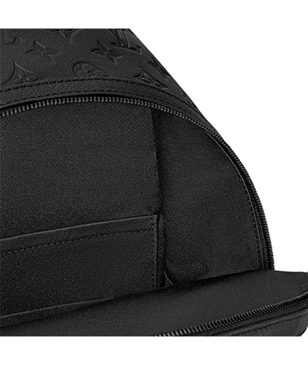 LOUIS VUITTON Черный кожаный рюкзак, фото 6