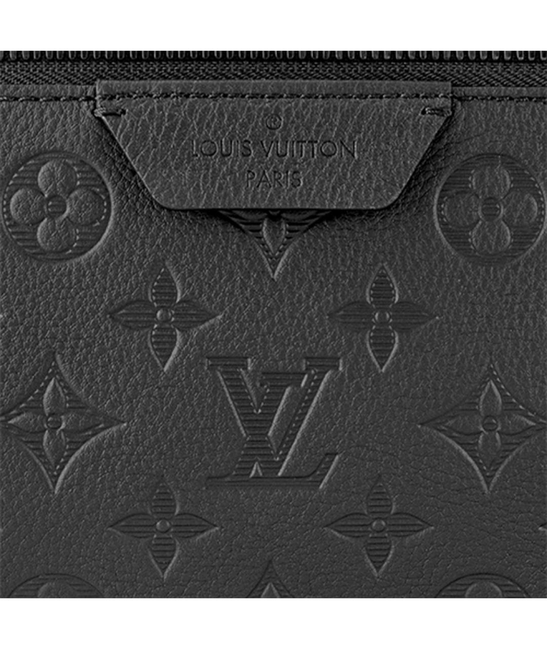 LOUIS VUITTON Черный кожаный рюкзак, фото 5