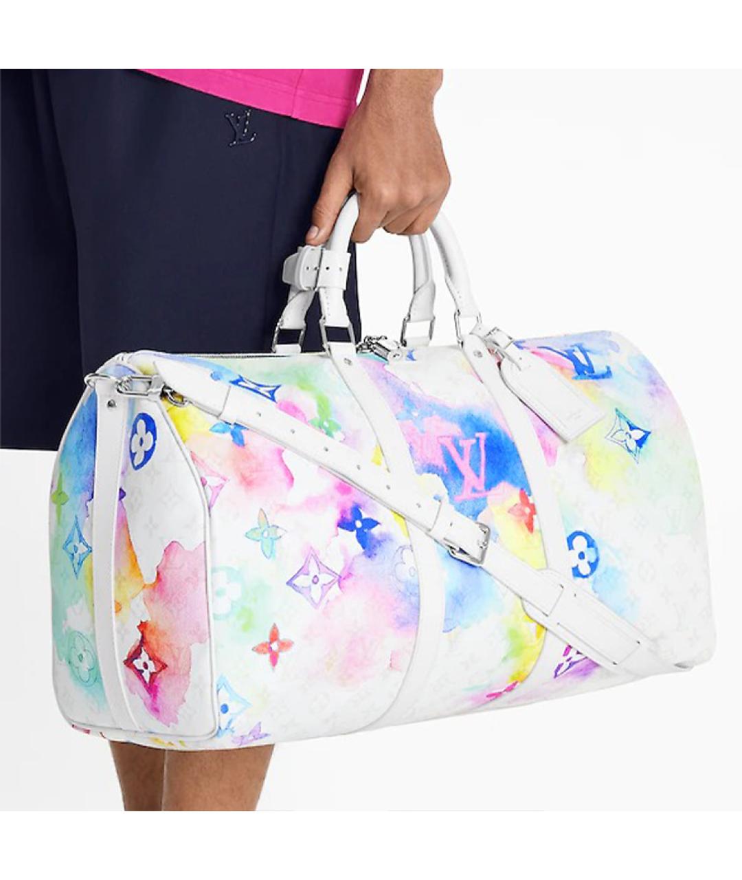 LOUIS VUITTON Белая кожаная сумка на плечо, фото 5