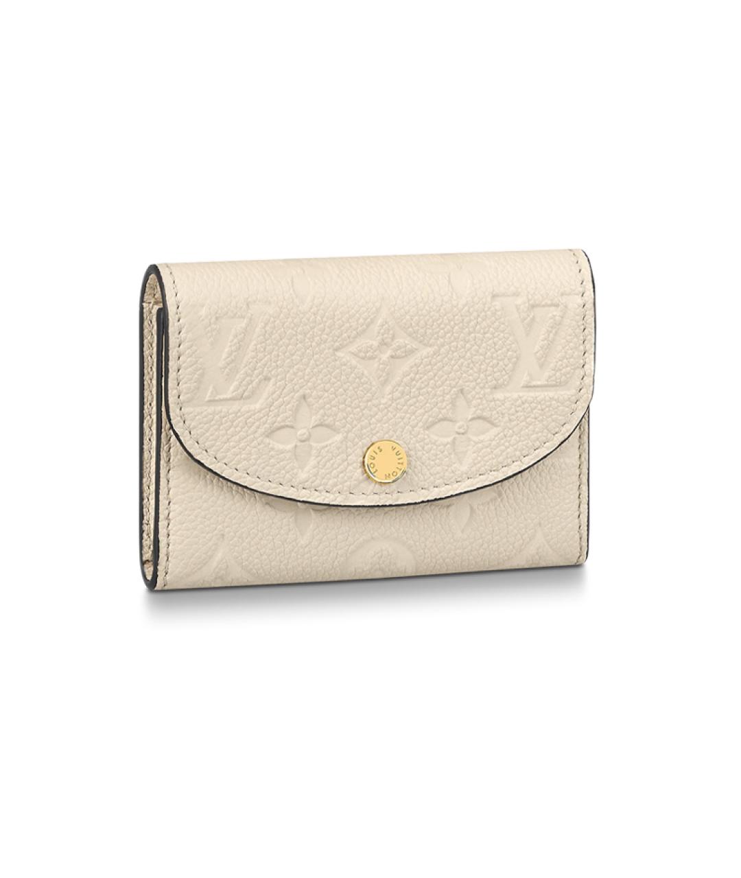 LOUIS VUITTON Белый кожаный кошелек, фото 1