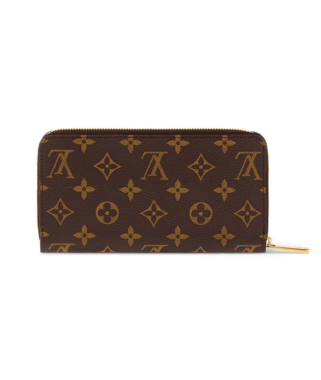 LOUIS VUITTON Коричневый кожаный кошелек, фото 3