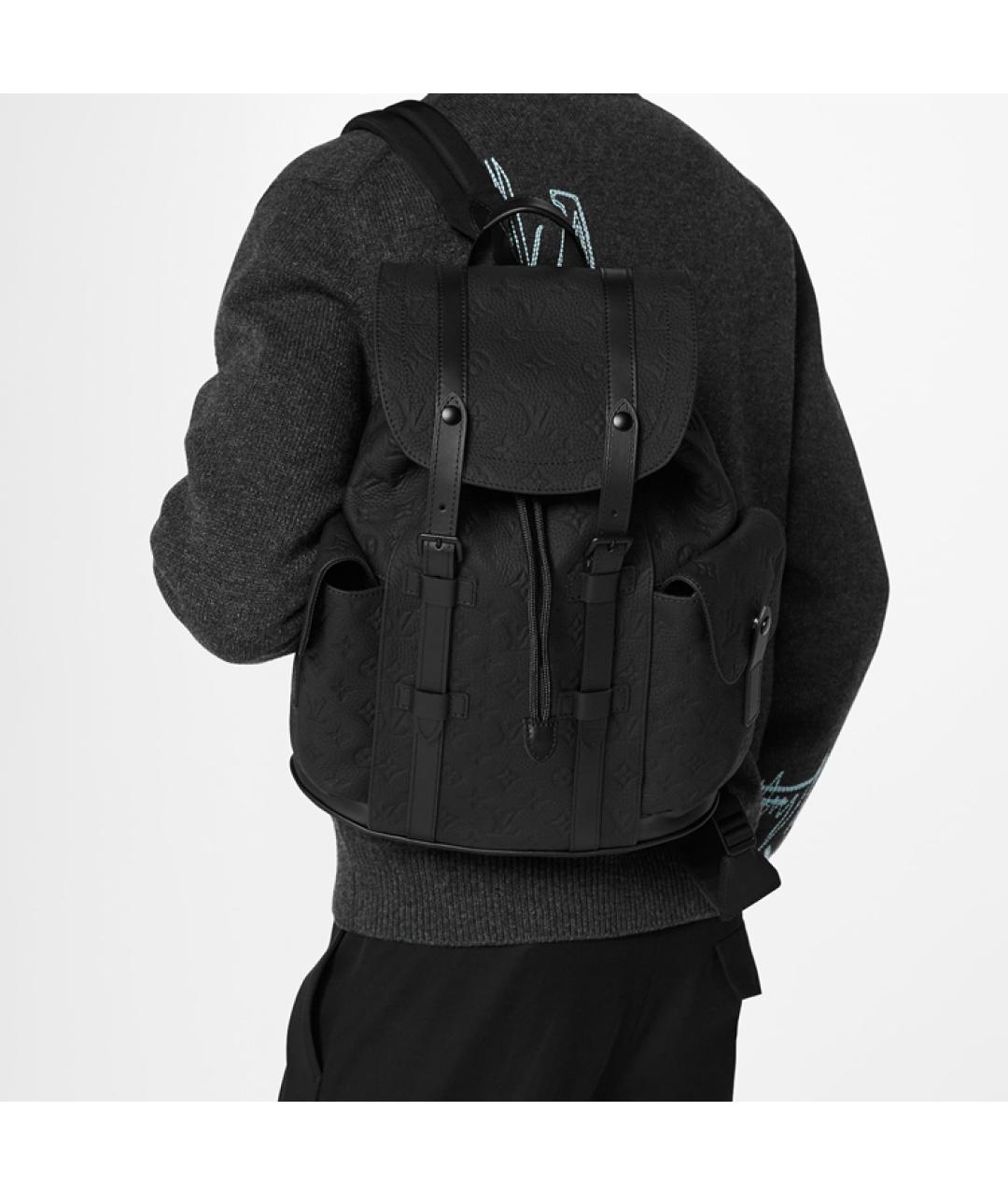 LOUIS VUITTON Черный тканевый рюкзак, фото 9