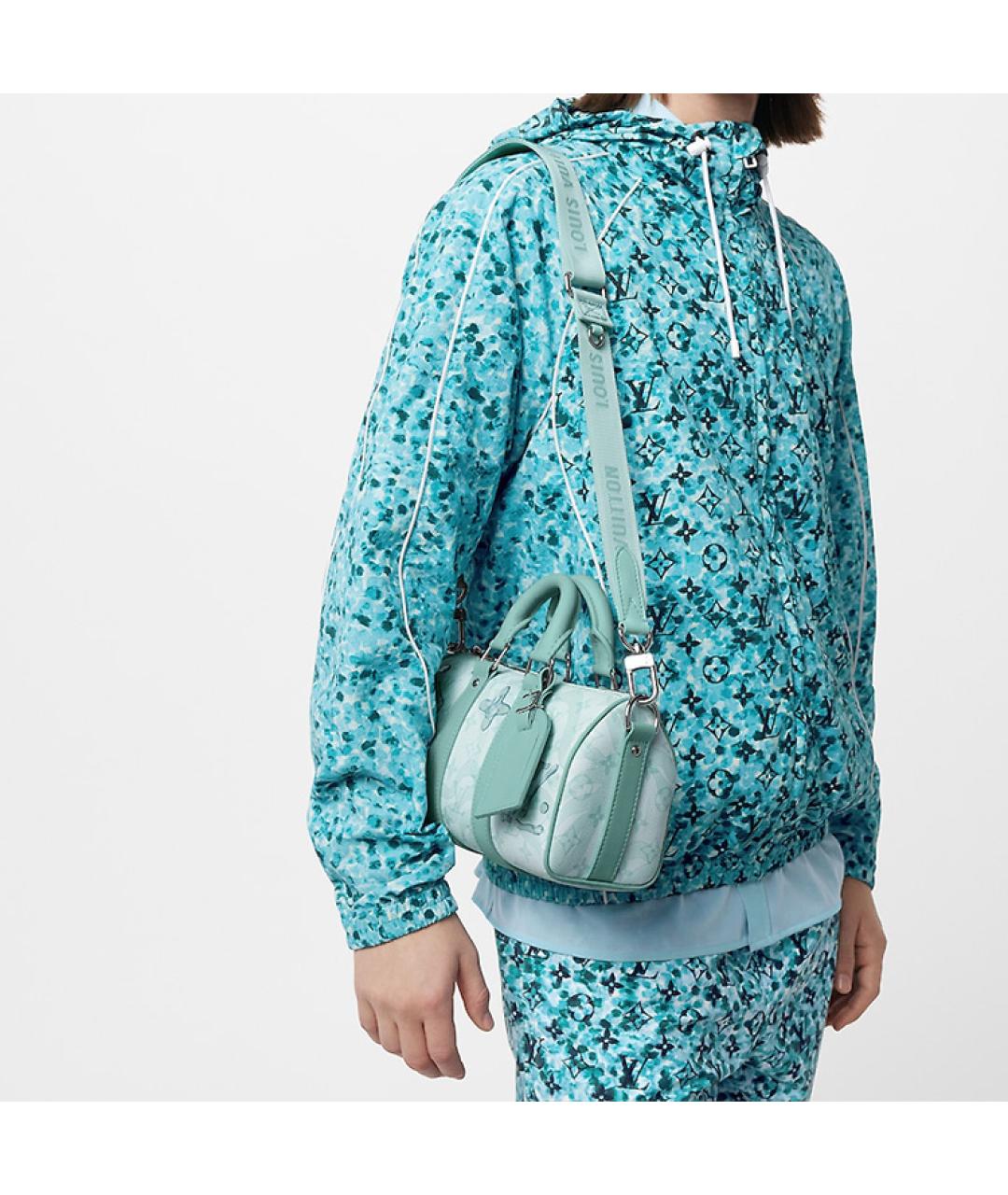 LOUIS VUITTON Голубая сумка на плечо, фото 7