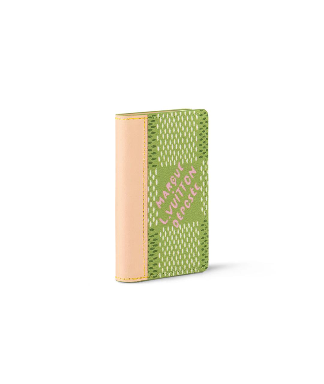 LOUIS VUITTON Зеленый кошелек, фото 2
