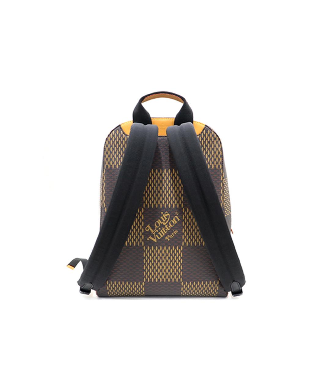 LOUIS VUITTON Коричневый кожаный рюкзак, фото 7