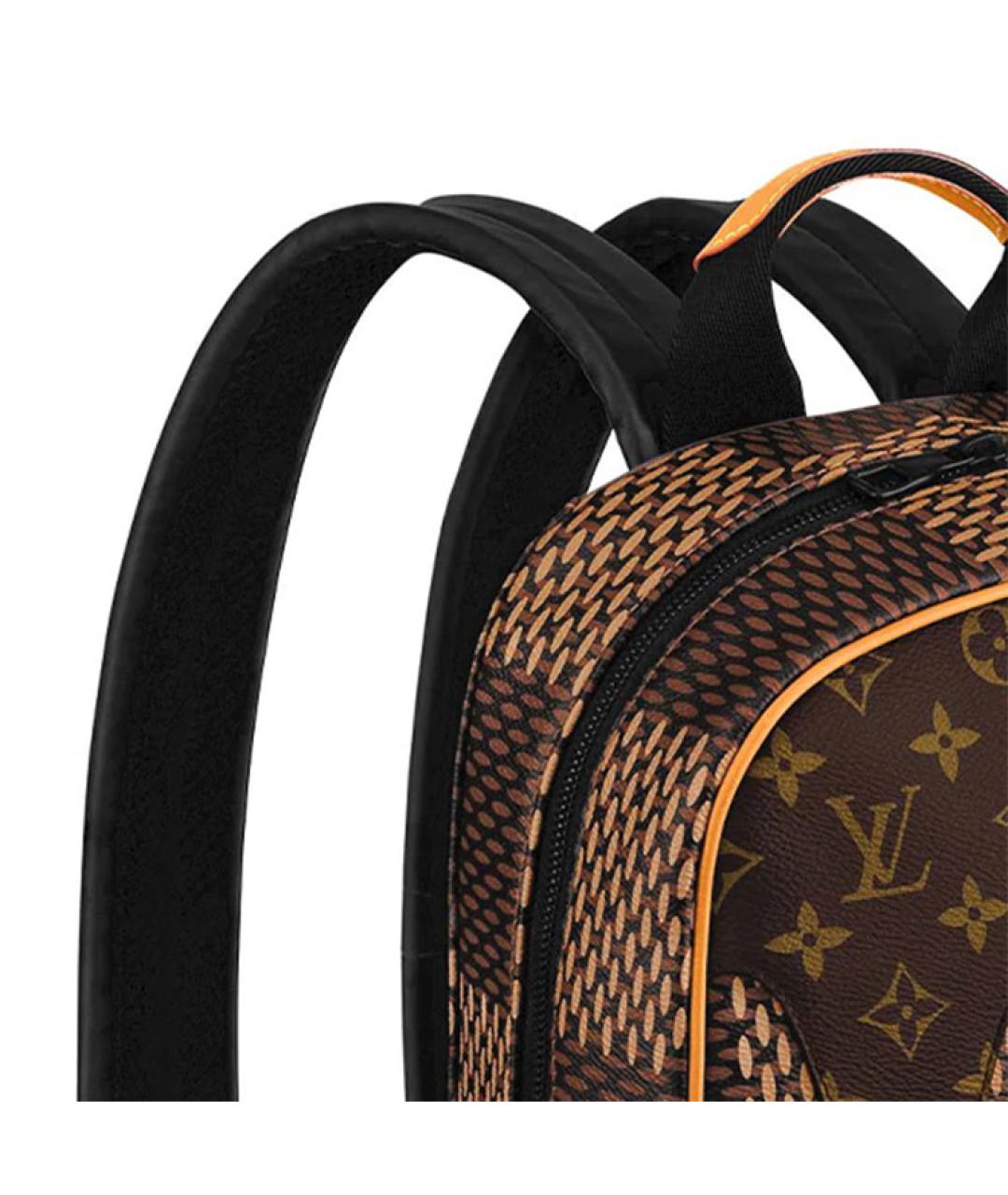 LOUIS VUITTON Коричневый кожаный рюкзак, фото 8