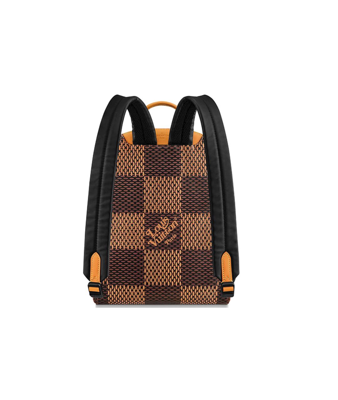 LOUIS VUITTON Коричневый кожаный рюкзак, фото 3