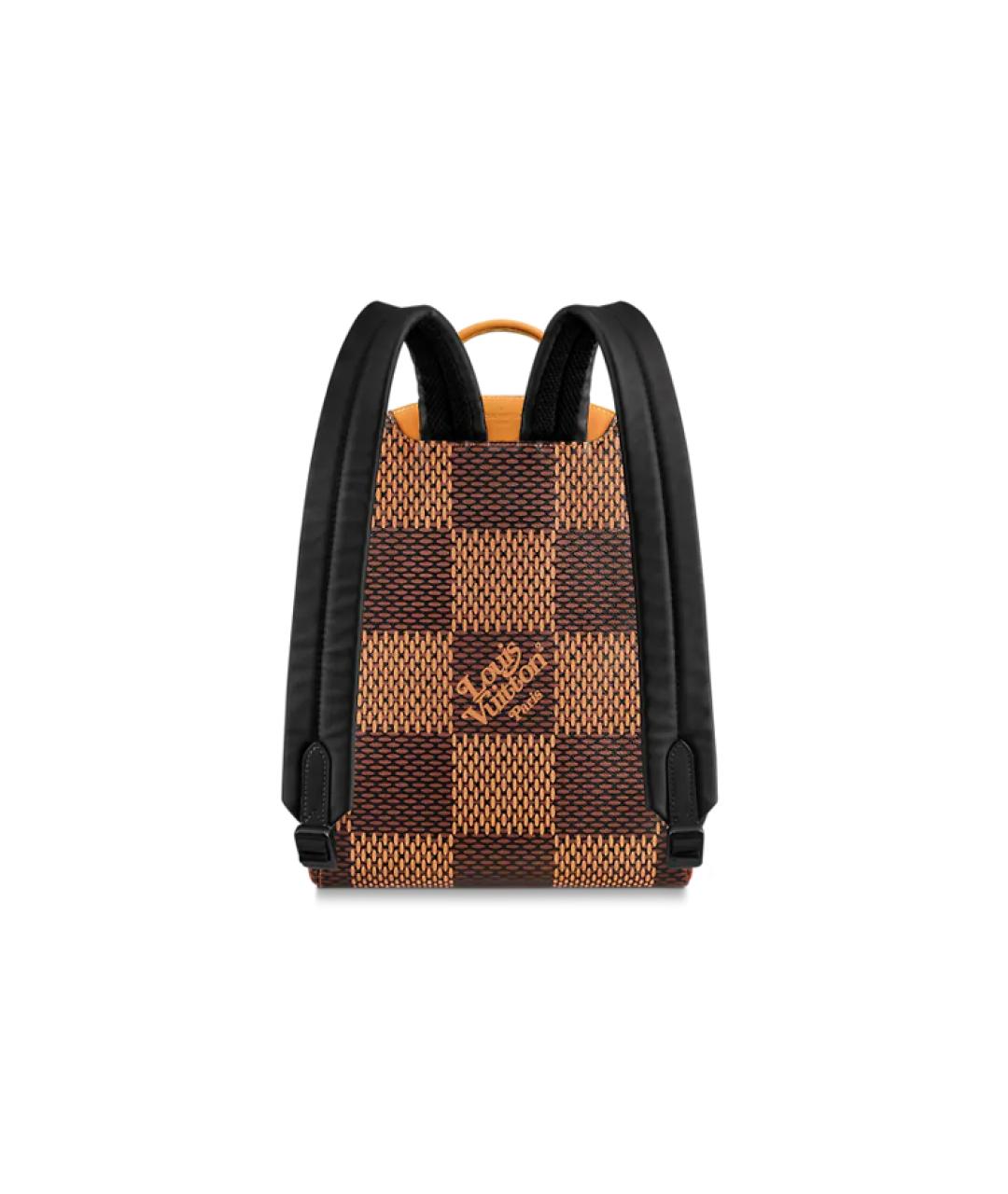 LOUIS VUITTON Коричневый кожаный рюкзак, фото 4