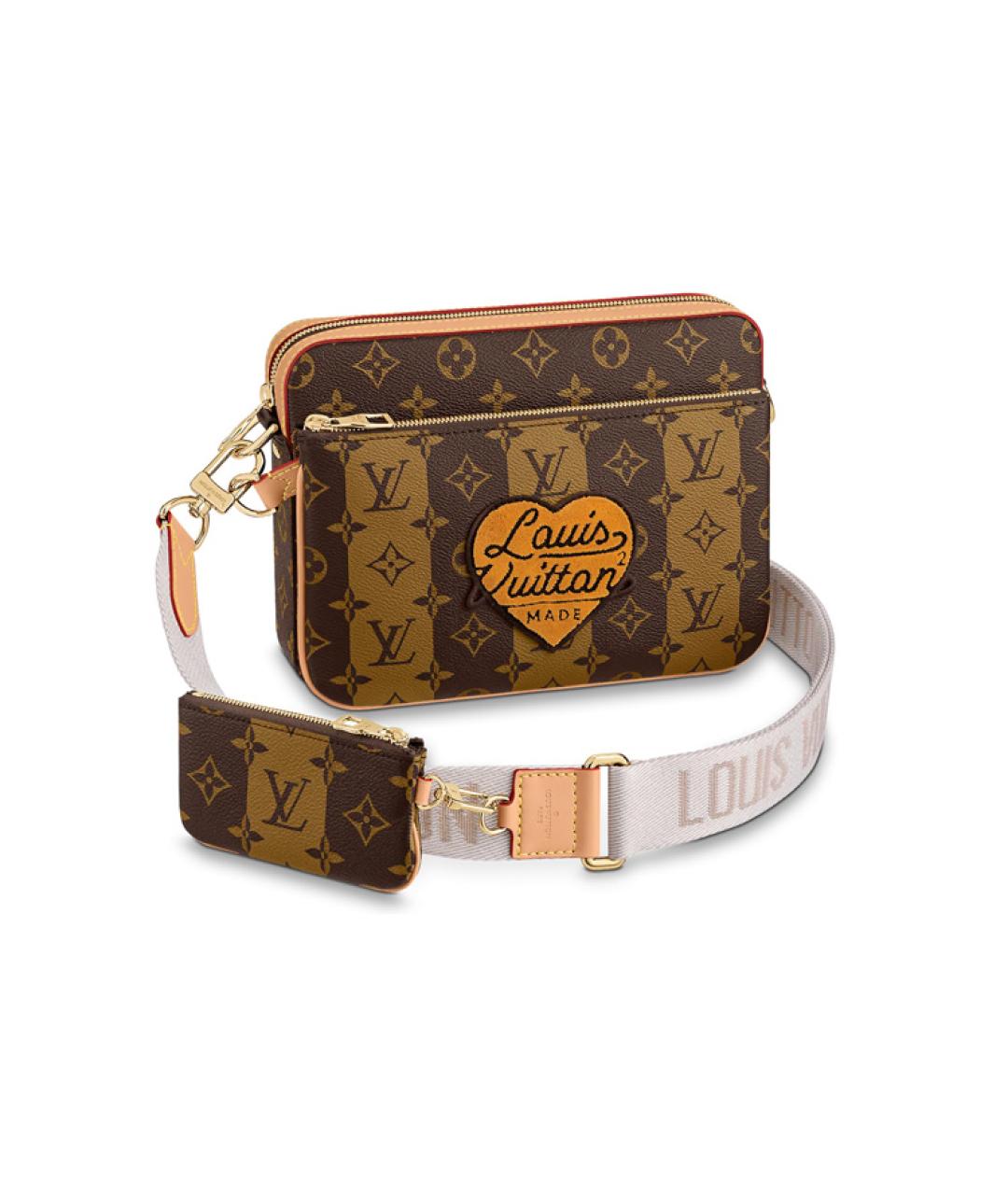 LOUIS VUITTON Коричневая сумка на плечо, фото 1