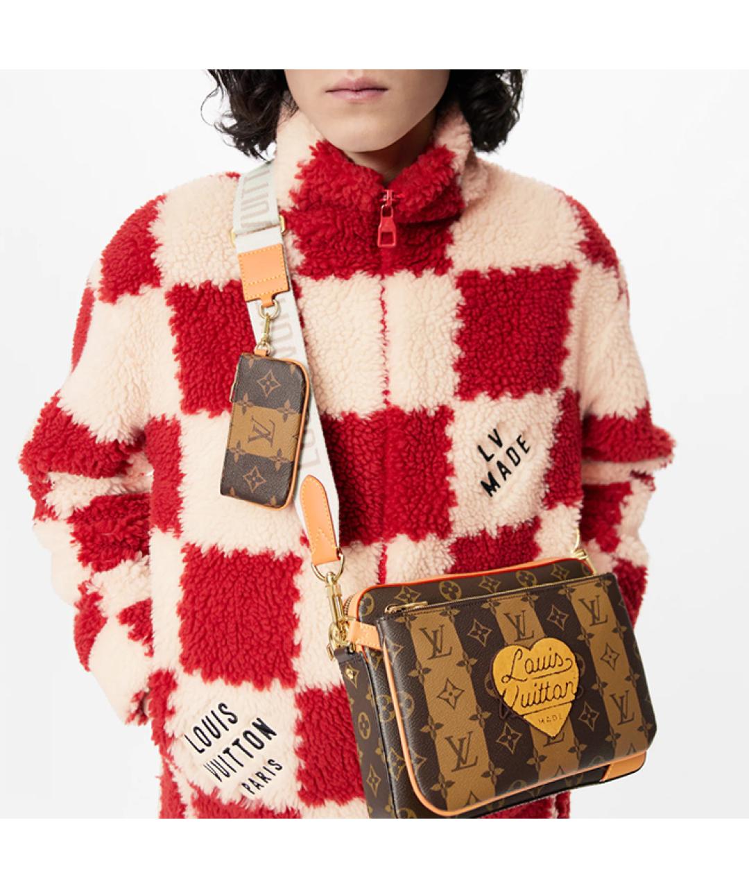 LOUIS VUITTON Коричневая сумка на плечо, фото 7