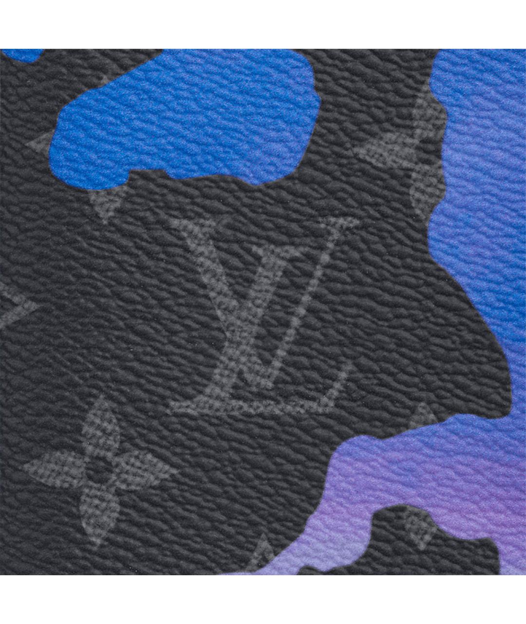 LOUIS VUITTON Синий кожаный кошелек, фото 5