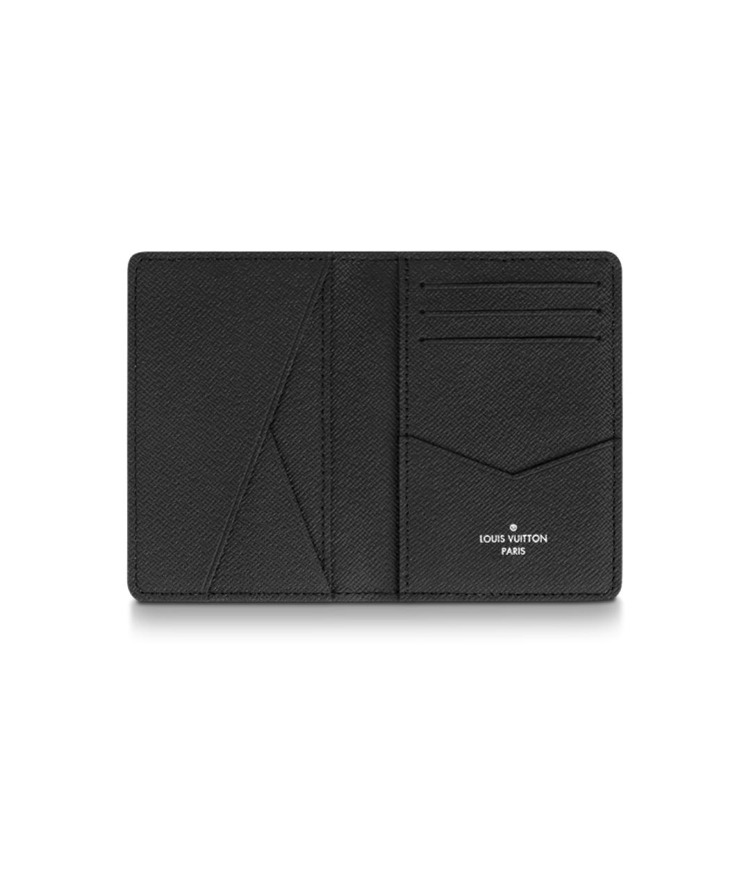 LOUIS VUITTON Синий кожаный кошелек, фото 4