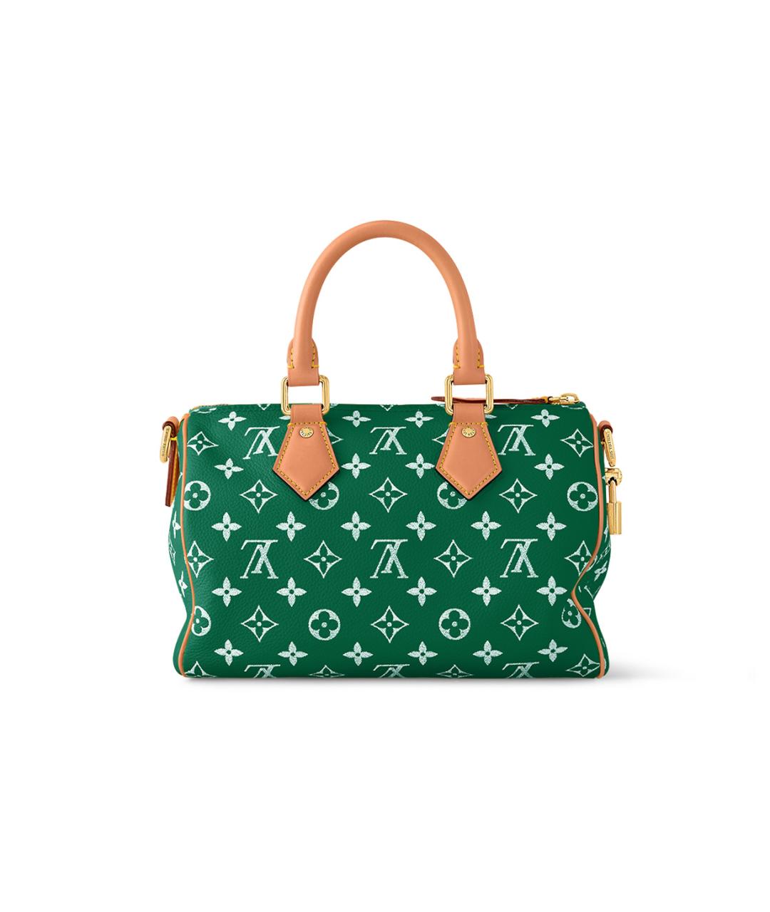LOUIS VUITTON Зеленая кожаная сумка на плечо, фото 3