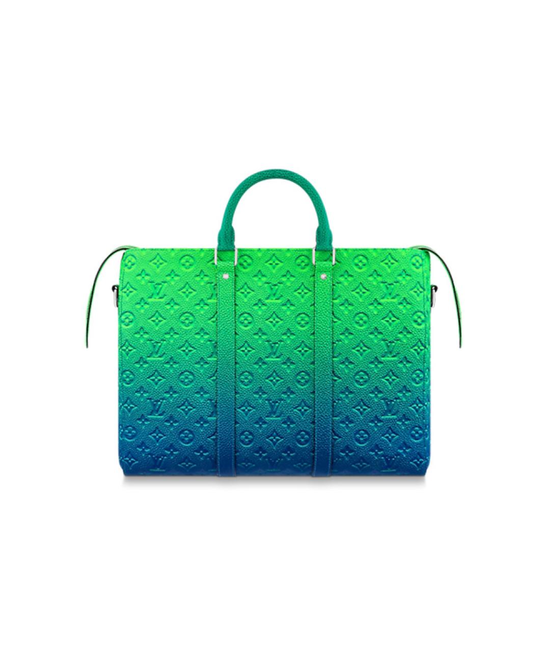 LOUIS VUITTON Зеленая кожаная сумка на плечо, фото 2