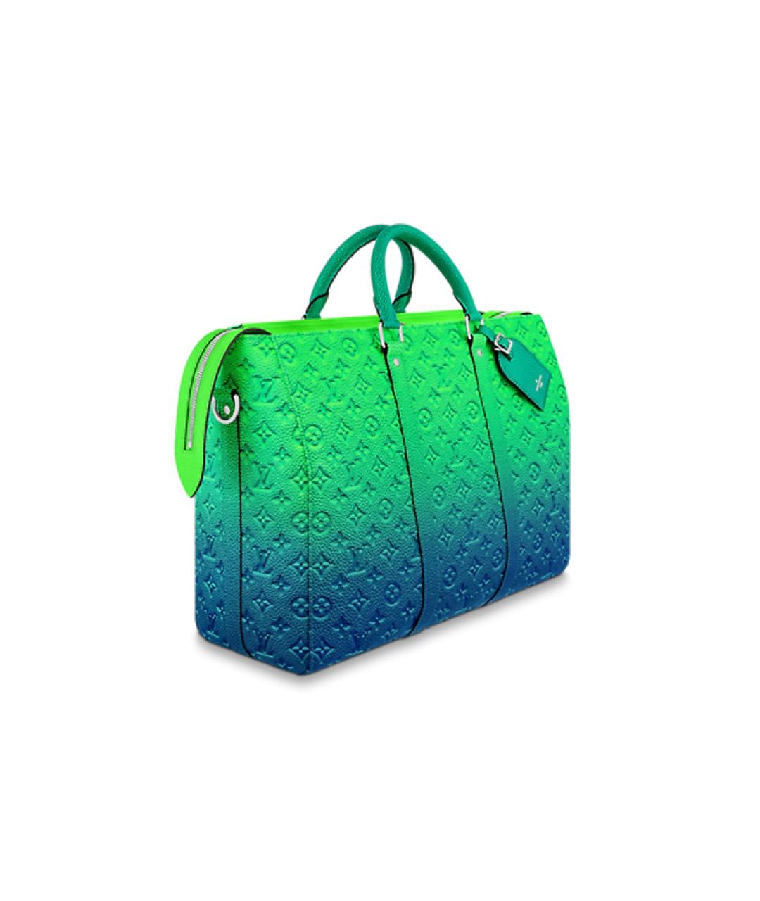 LOUIS VUITTON Зеленая кожаная сумка на плечо, фото 3