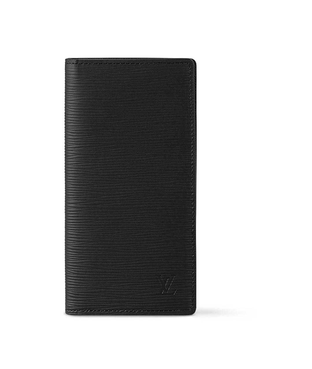 LOUIS VUITTON Черный кожаный кошелек, фото 1