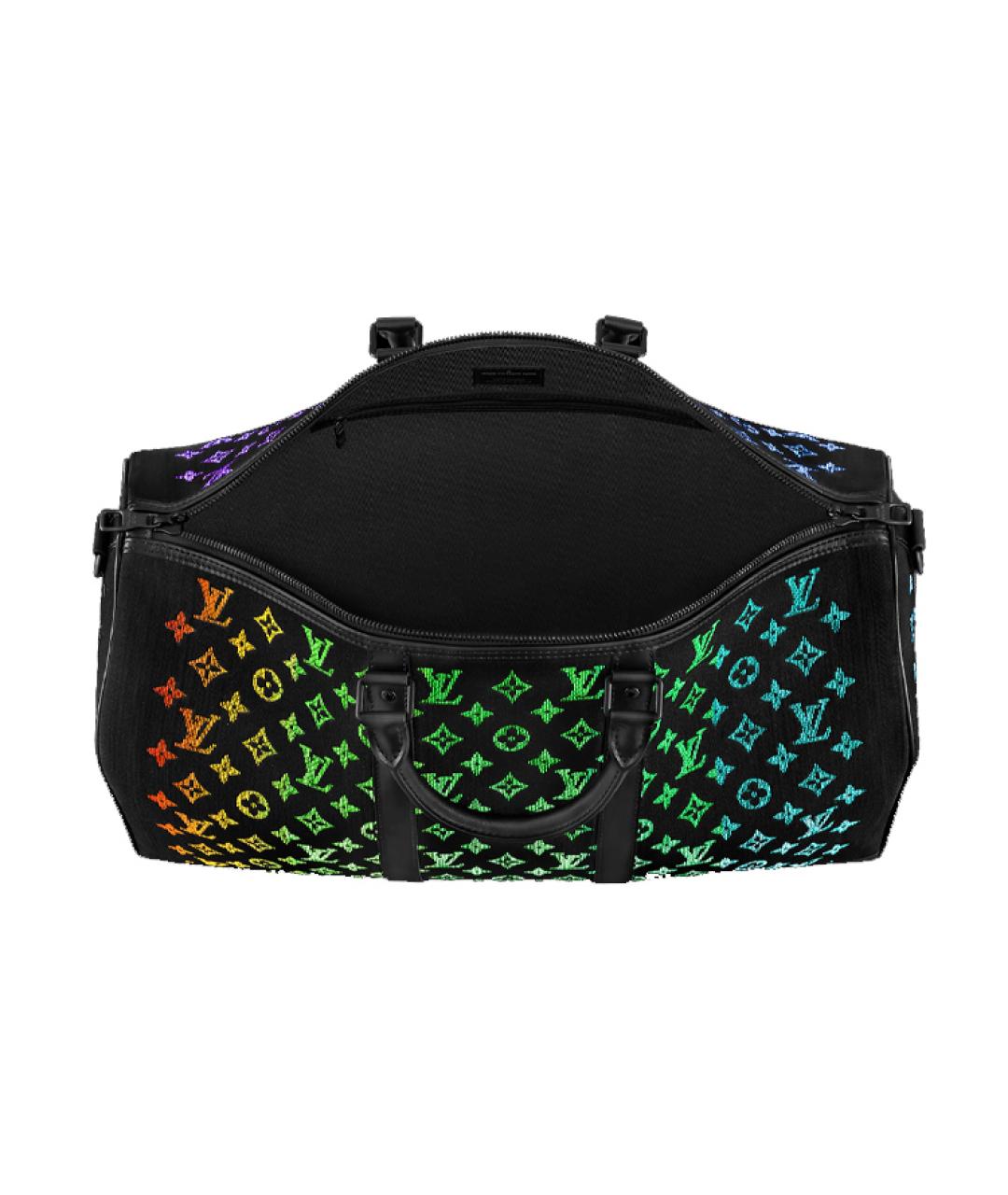 LOUIS VUITTON Черная кожаная сумка через плечо, фото 3