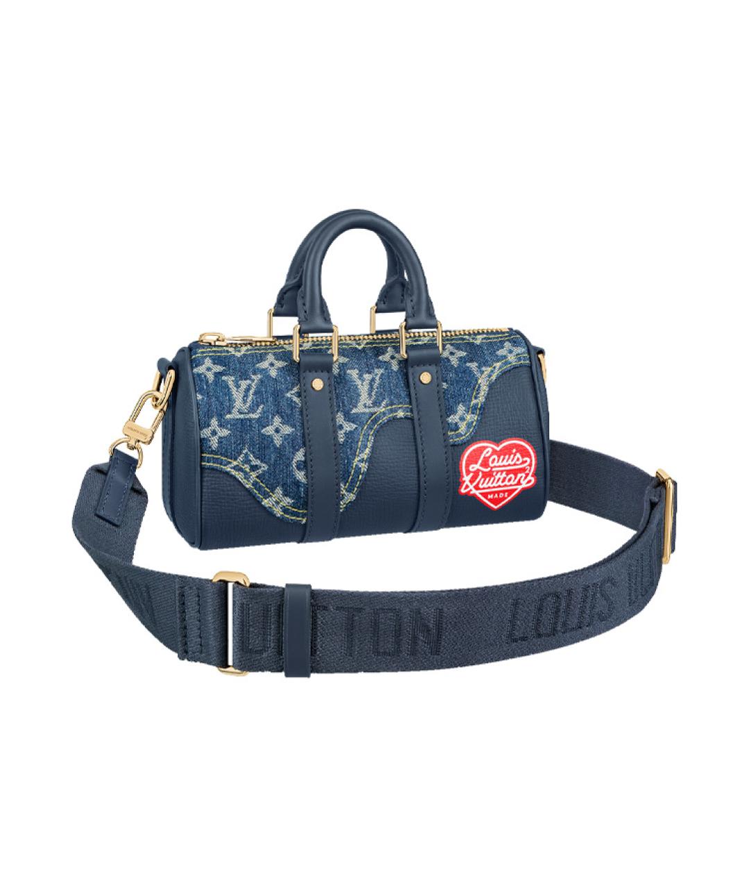 LOUIS VUITTON Синяя кожаная сумка через плечо, фото 1