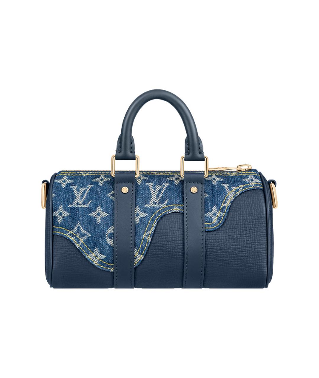 LOUIS VUITTON Синяя кожаная сумка через плечо, фото 2