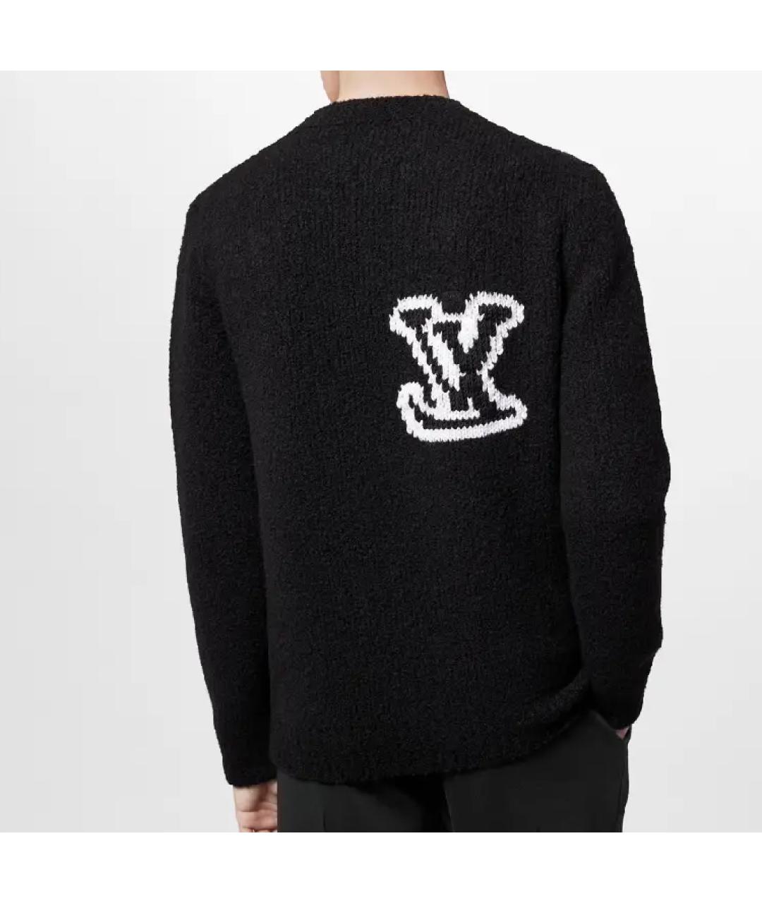 LOUIS VUITTON Черный шерстяной джемпер / свитер, фото 6