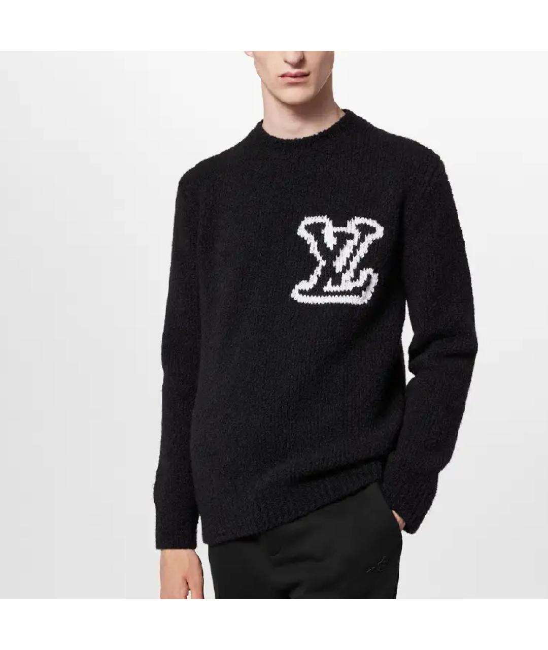 LOUIS VUITTON Черный шерстяной джемпер / свитер, фото 5