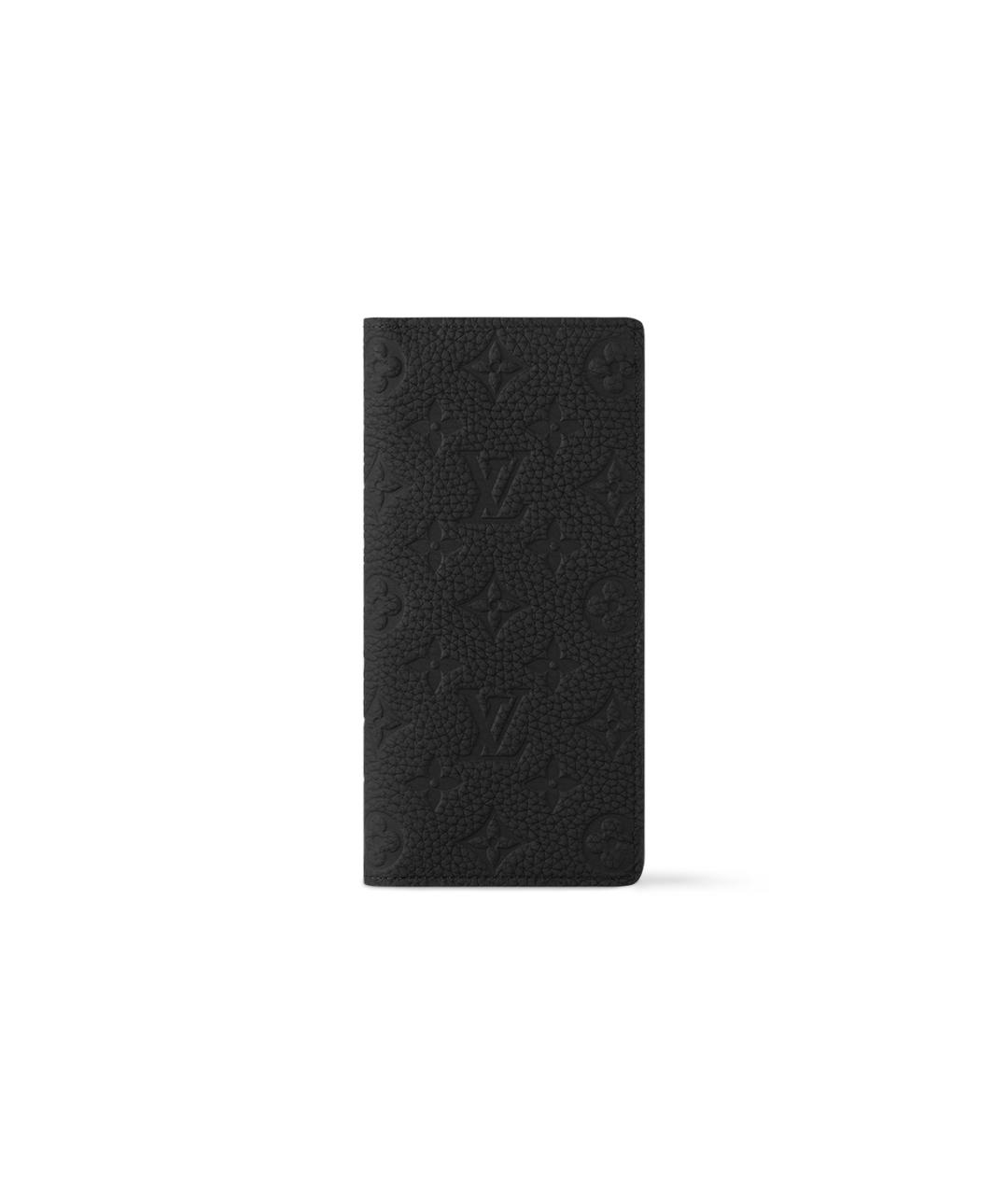 LOUIS VUITTON Черный кожаный кошелек, фото 1