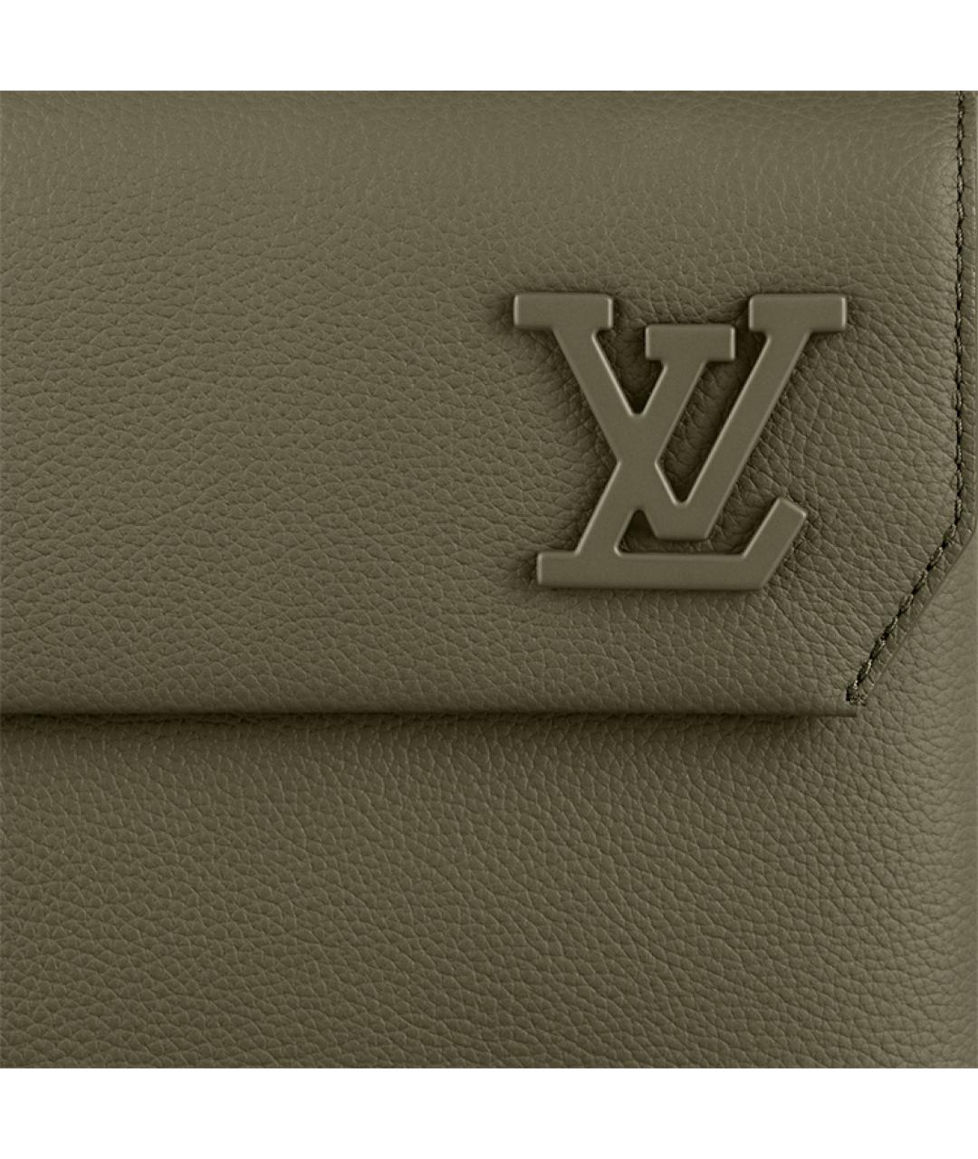LOUIS VUITTON Хаки тканевый рюкзак, фото 4