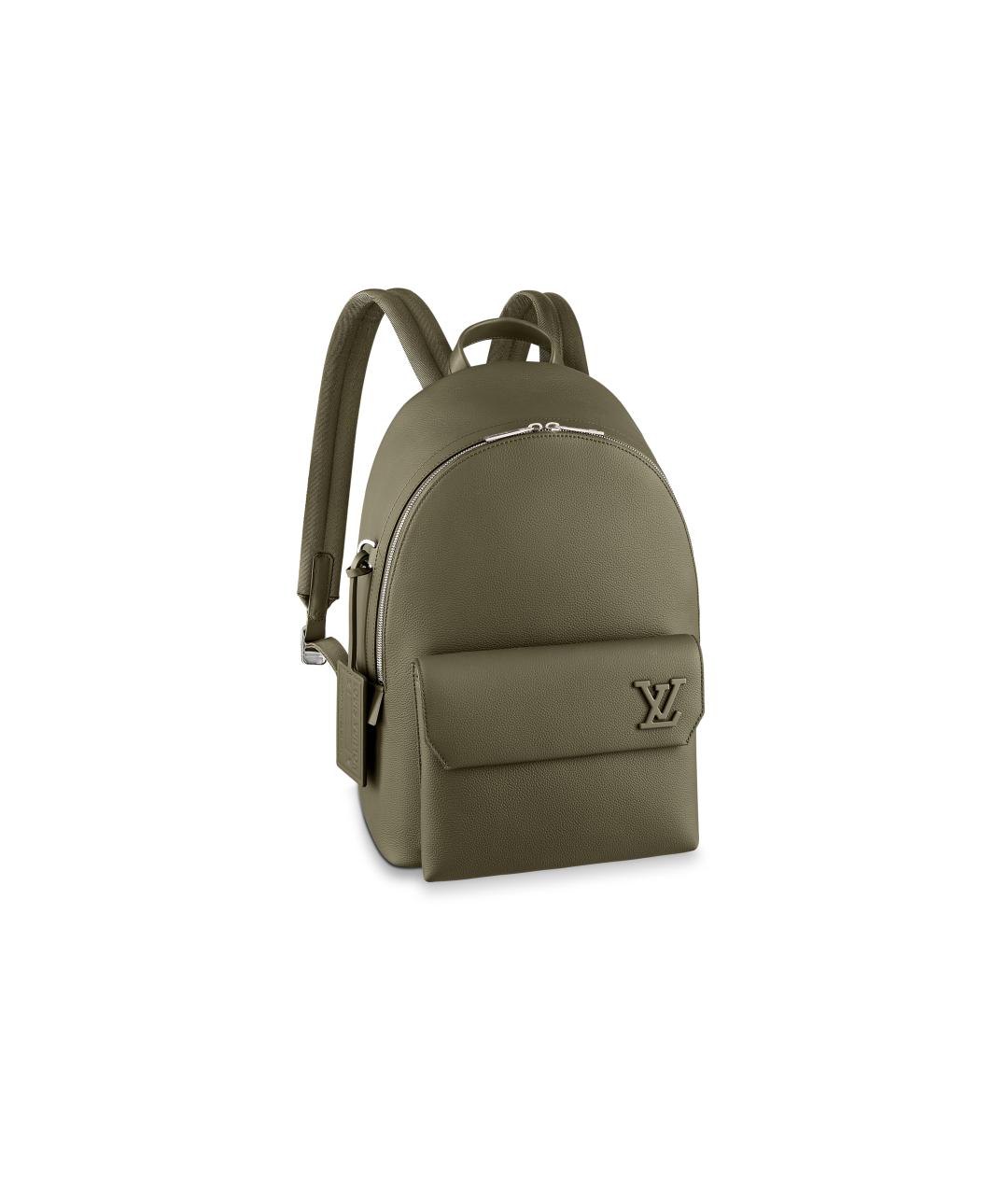 LOUIS VUITTON Хаки тканевый рюкзак, фото 1