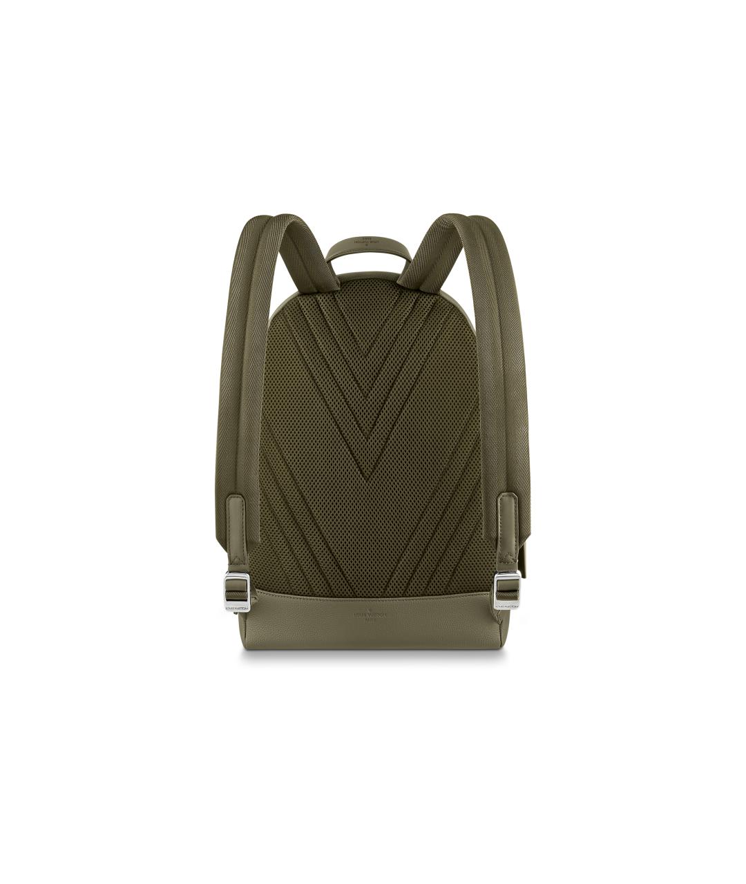 LOUIS VUITTON Хаки тканевый рюкзак, фото 3