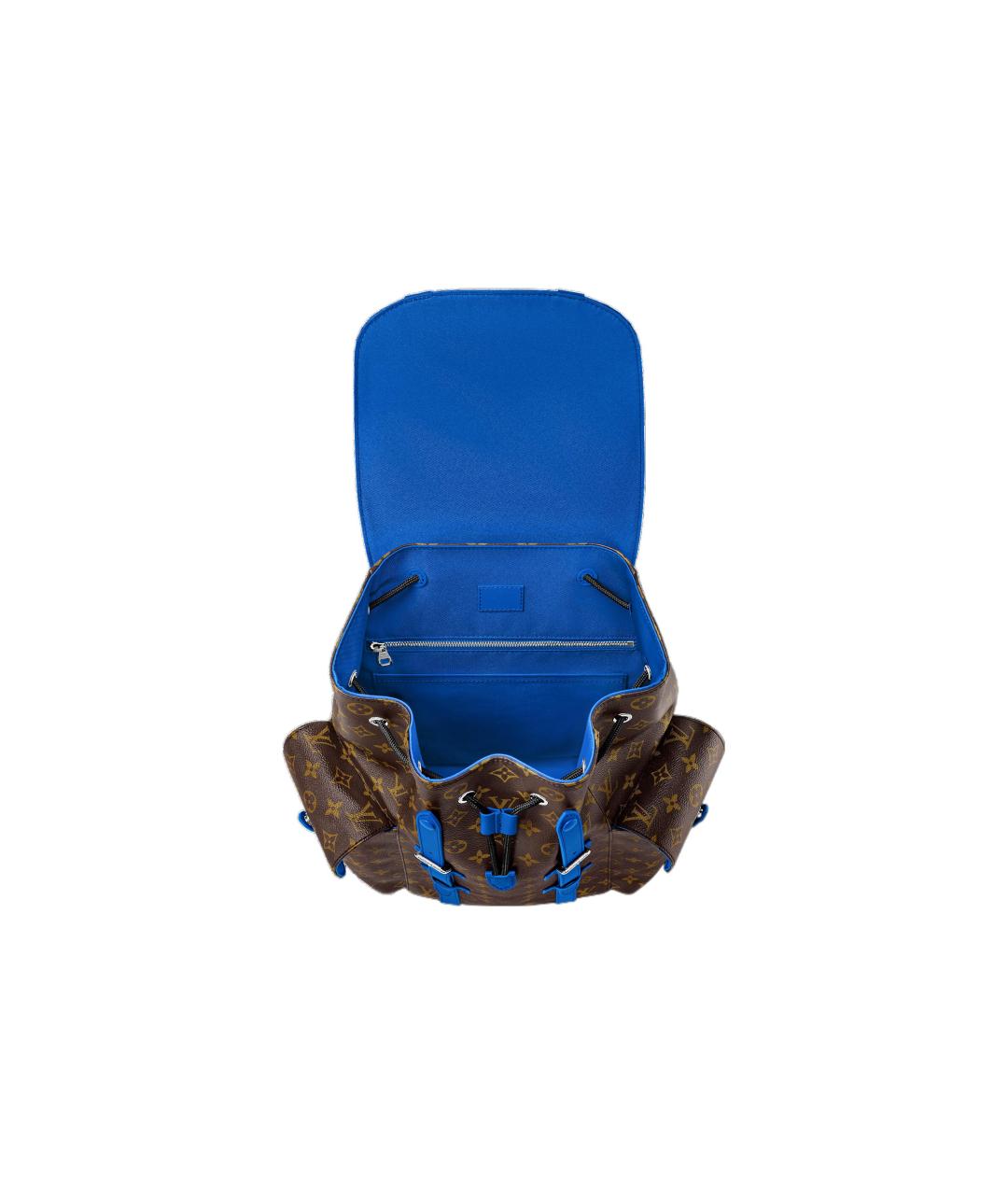 LOUIS VUITTON Коричневый кожаный рюкзак, фото 4