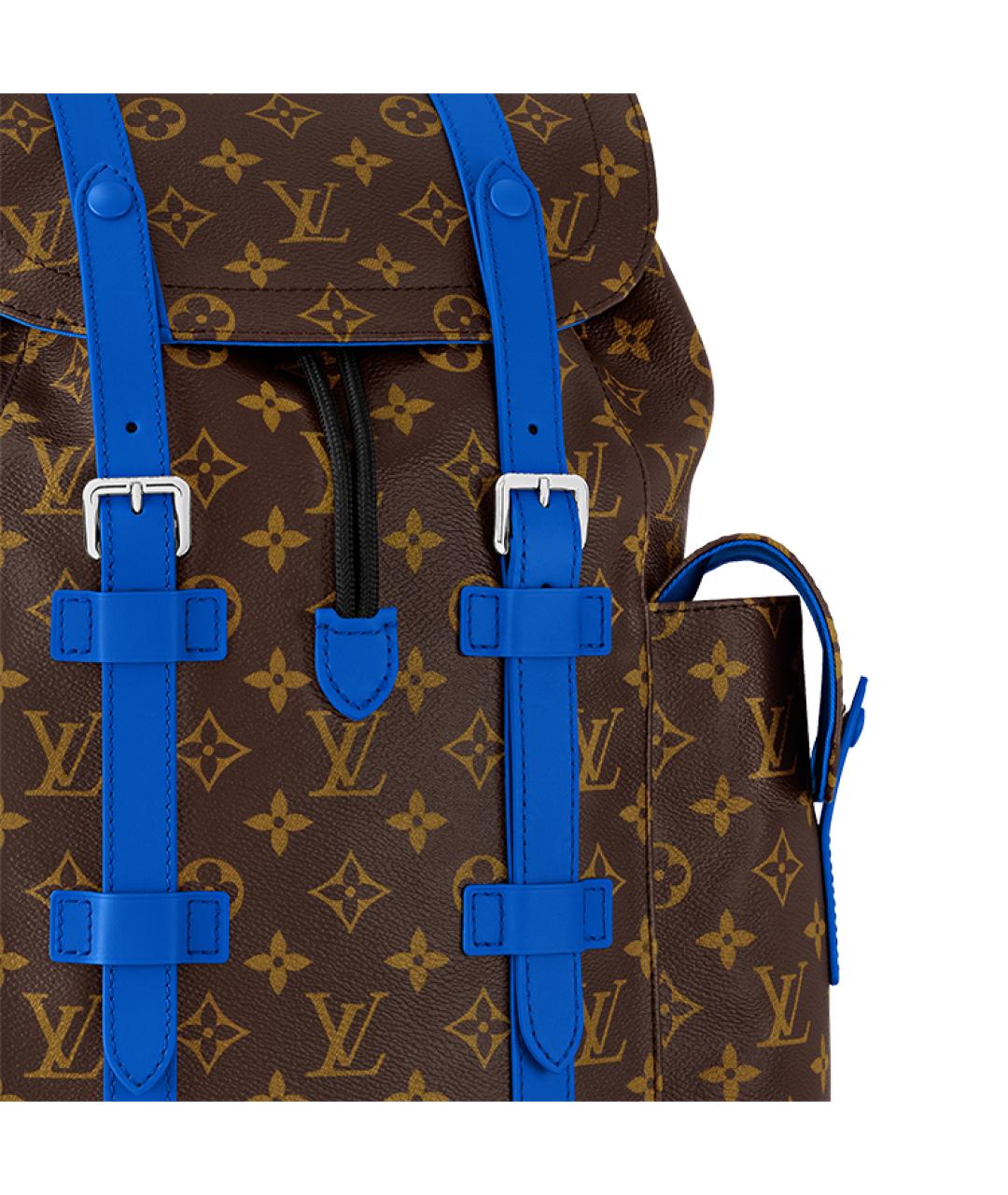 LOUIS VUITTON Коричневый кожаный рюкзак, фото 5