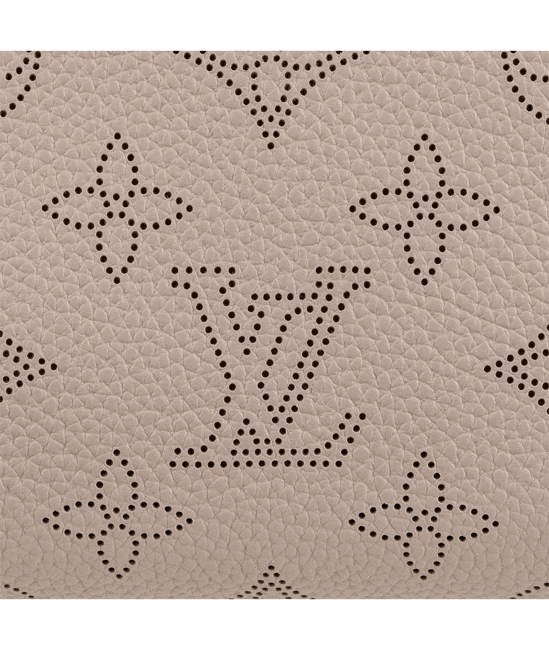 LOUIS VUITTON Бежевый кожаный кошелек, фото 7