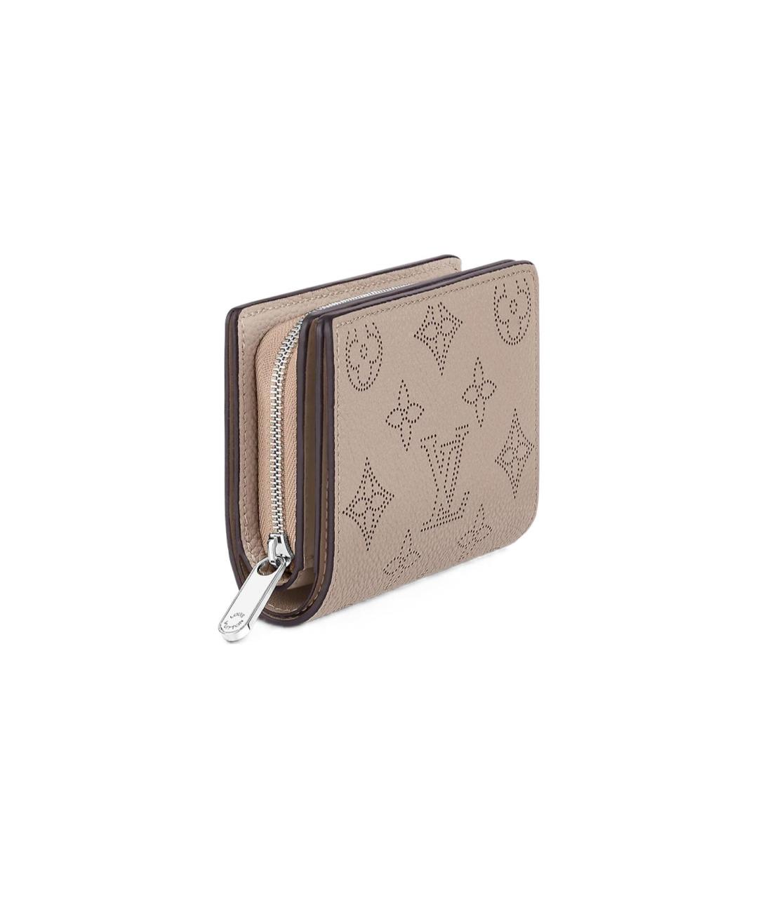 LOUIS VUITTON Бежевый кожаный кошелек, фото 2