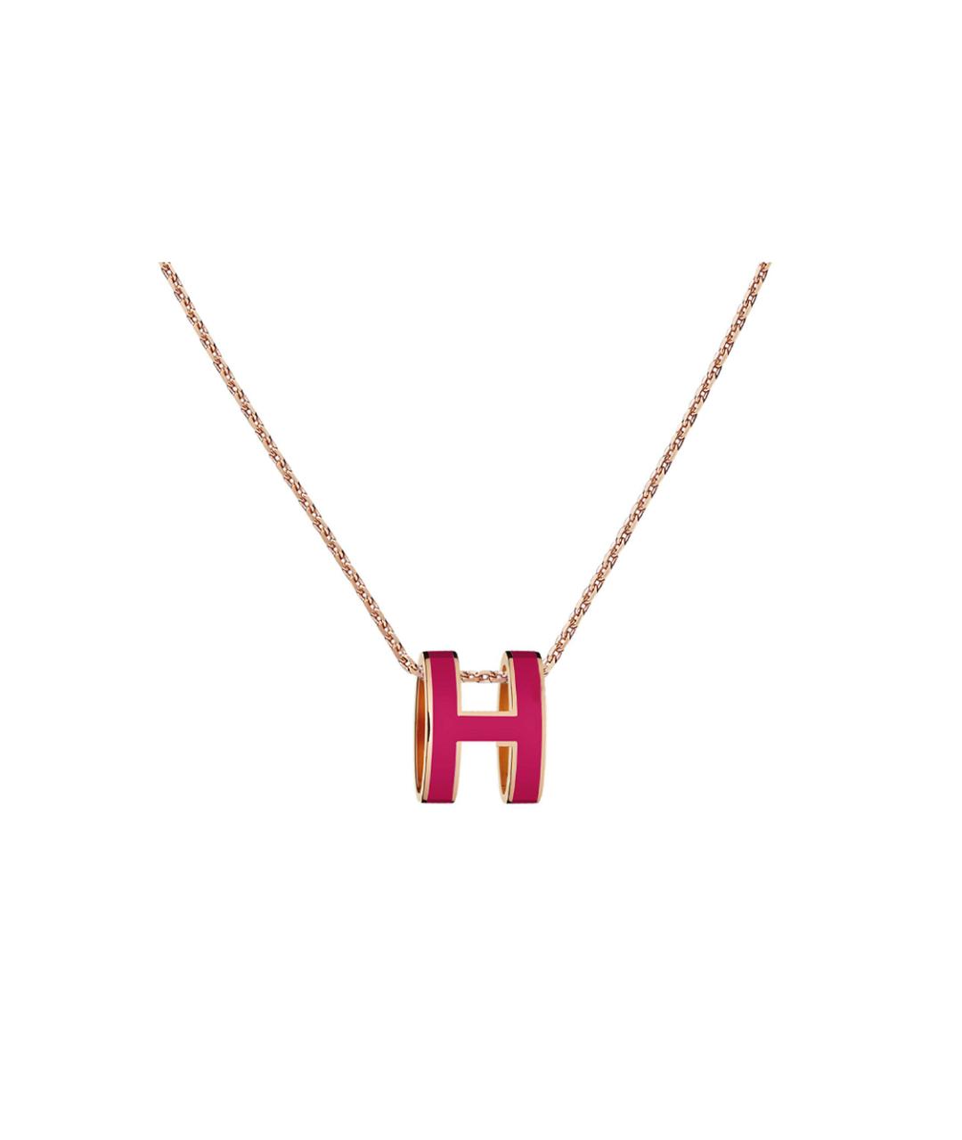 HERMES Фуксия металлическая подвеска, фото 1