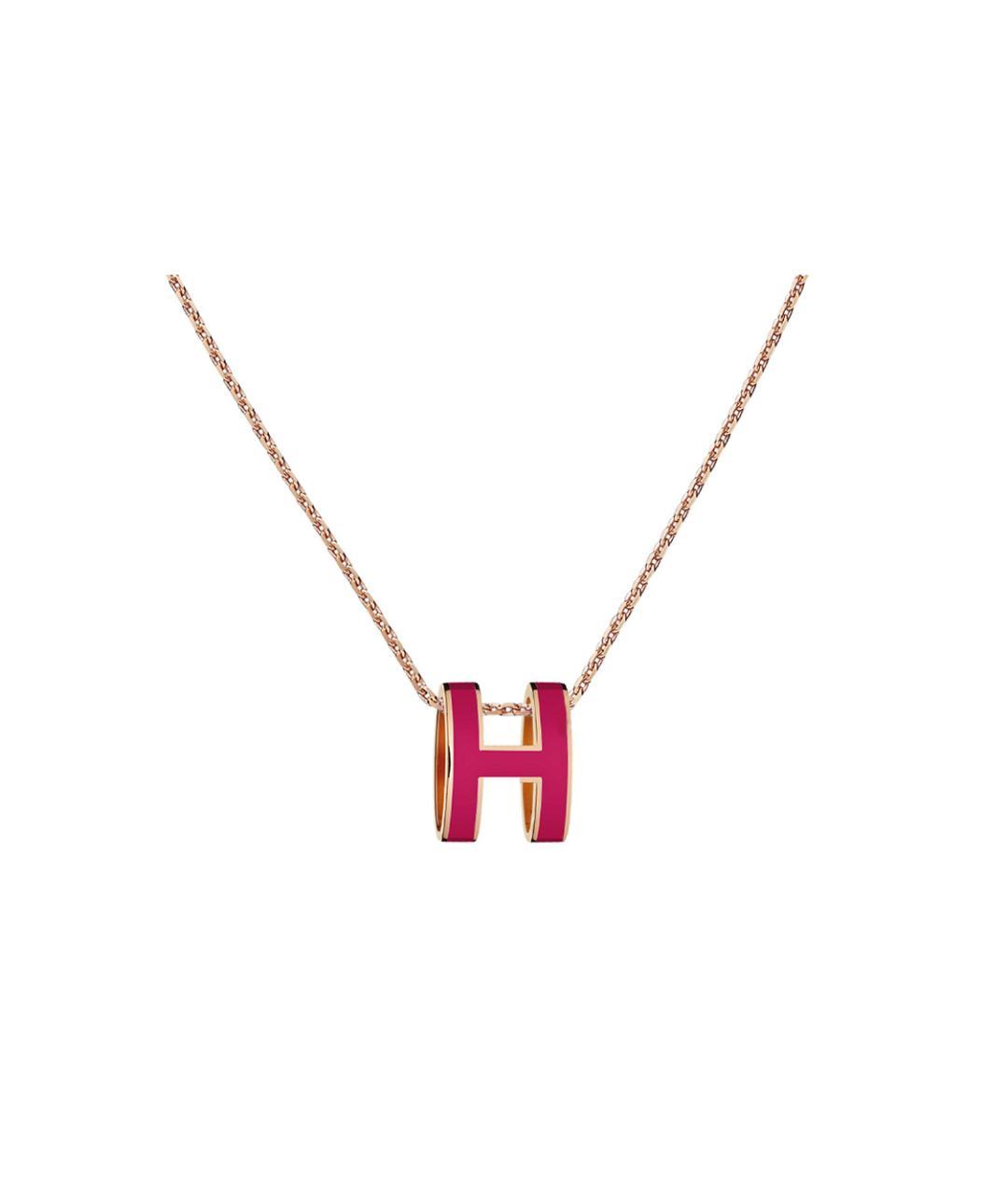 HERMES Фуксия металлическая подвеска, фото 2