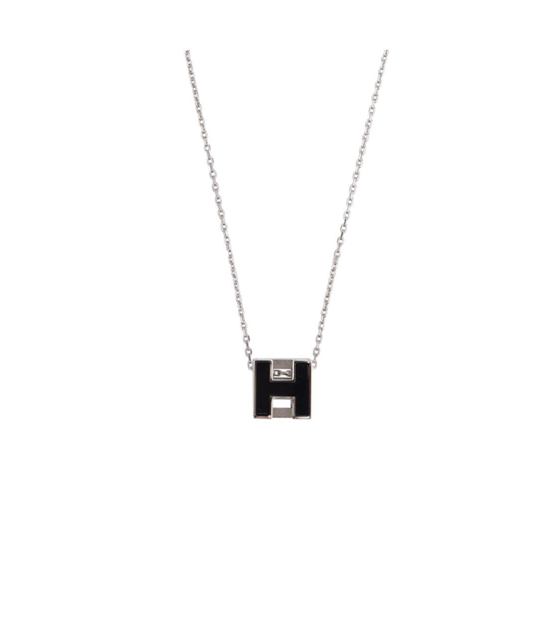 HERMES Черная металлическая подвеска, фото 2