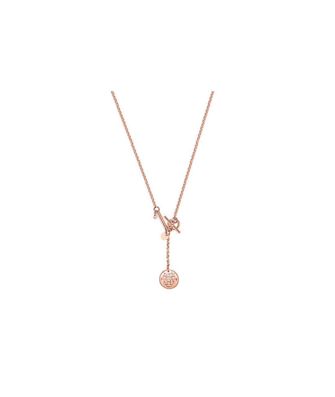 HERMES Розовая цепочка из розового золота, фото 1