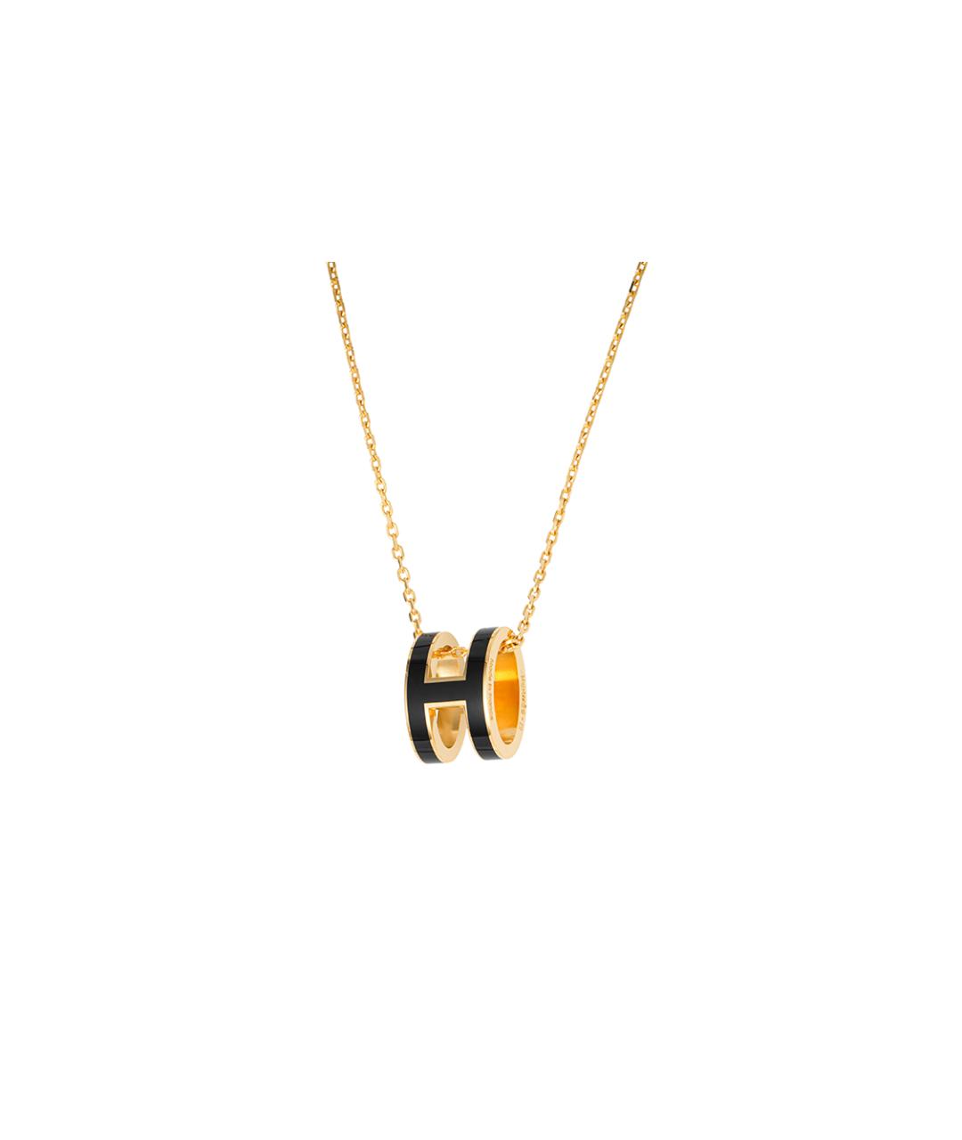 HERMES Черная металлическая подвеска, фото 1