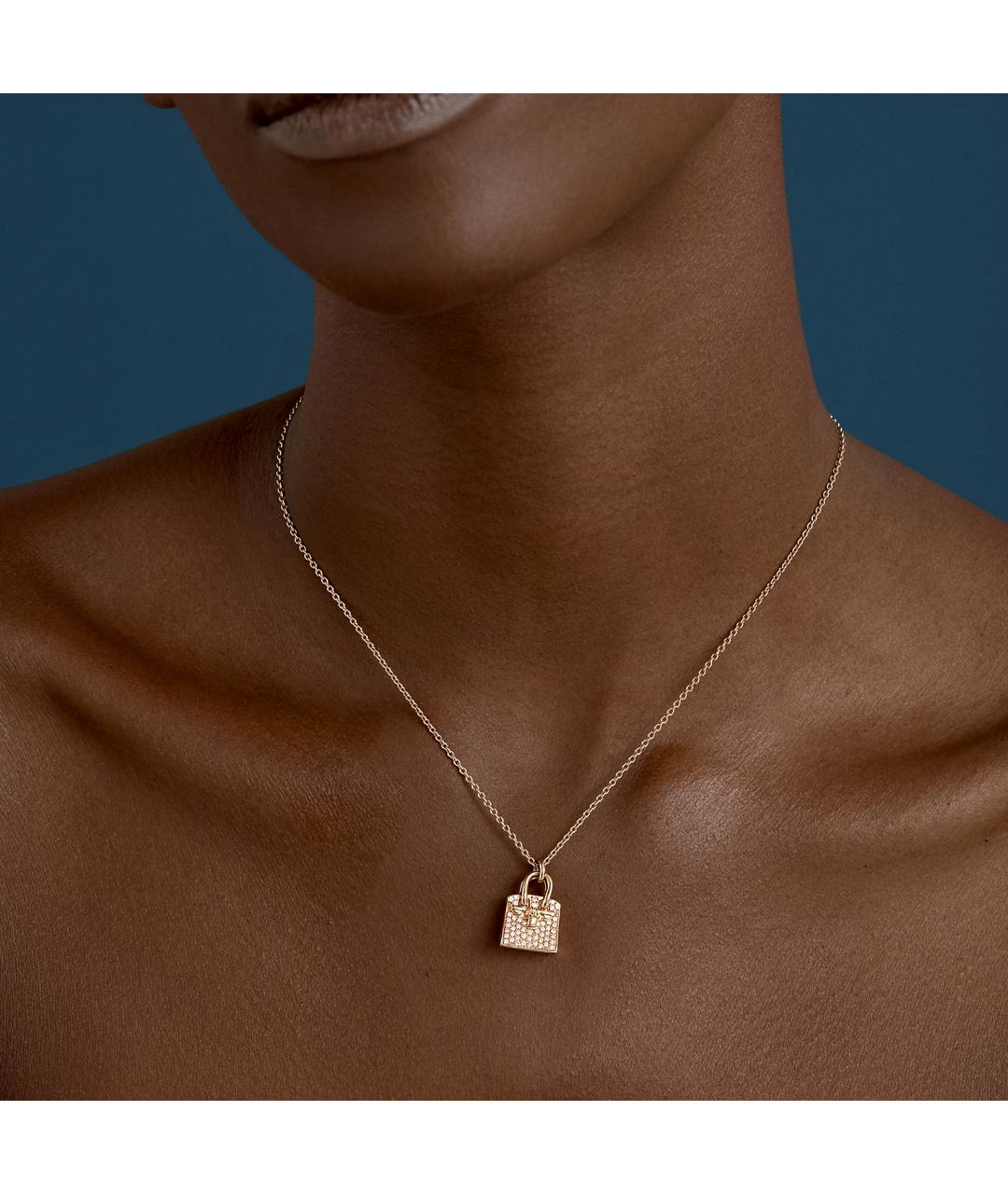 HERMES Розовая цепочка из розового золота, фото 3