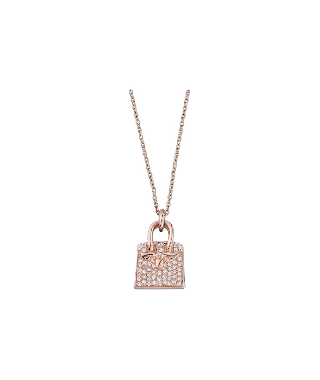 HERMES Розовая цепочка из розового золота, фото 1